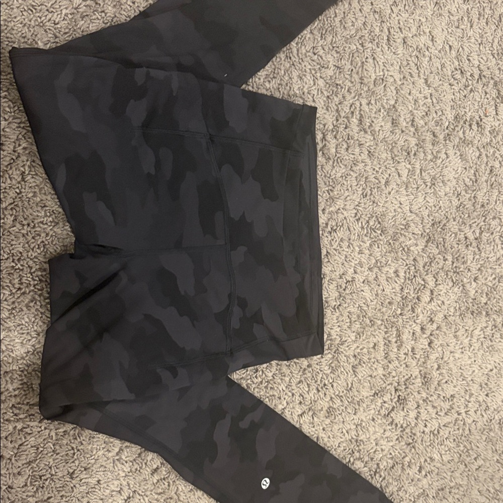 lululemon athletica Black Camo Leggings